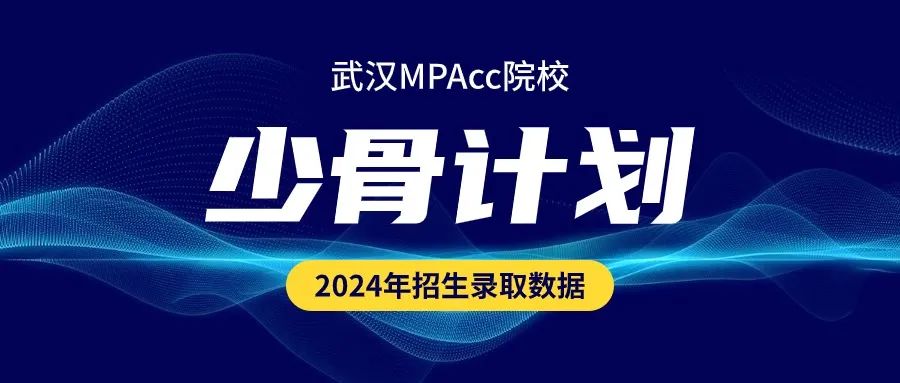 2024武汉MPAcc院校“少骨计划”招生录取数(名额增长近10%)